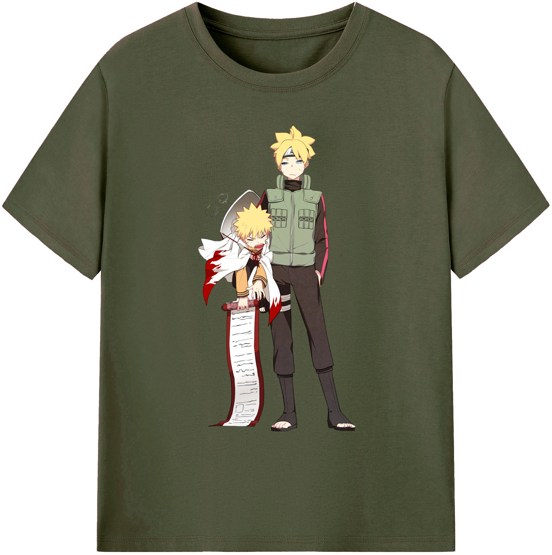 （画像用） NARUTO -ナルト- 波風 ミナト Namikaze Minato 綿100％ メンズ半袖Tシャツ｜肌触りやわらか＆通気性